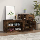 Scarpiera Rovere Fumo 100x42x60 cm in Legno truciolato