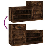Scarpiera Rovere Fumo 100x42x60 cm in Legno truciolato