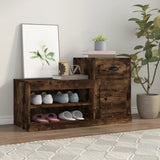 Scarpiera Rovere Fumo 100x42x60 cm in Legno truciolato
