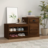 Scarpiera Rovere Marrone 100x42x60 cm in Legno truciolato