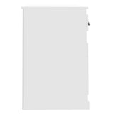 Scrivania con Cassetto Bianca 115x50x75 cm in Legno truciolato