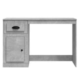 Scrivania Cassetto Grigio Cemento 115x50x75cm Legno truciolato