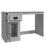 Scrivania Cassetto Grigio Cemento 115x50x75cm Legno truciolato