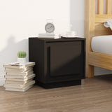 Comodini 2 pz Neri 44x35x45 cm in Legno truciolato