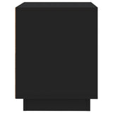 Comodini 2 pz Neri 44x35x45 cm in Legno truciolato