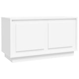 Mobile Porta TV Bianco 80x35x45 cm in Legno truciolato