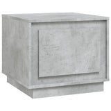 Tavolino da Salotto Grigio Cemento 51x50x44cm Legno truciolato