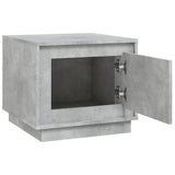 Tavolino da Salotto Grigio Cemento 51x50x44cm Legno truciolato