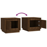 Tavolino da Salotto Rovere Marrone 51x50x44cm Legno truciolato