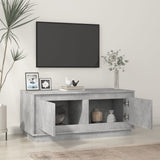 Tavolino Salotto Grigio Cemento 102x50x44 cm Legno truciolato