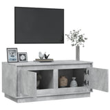Tavolino Salotto Grigio Cemento 102x50x44 cm Legno truciolato