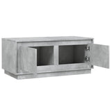 Tavolino Salotto Grigio Cemento 102x50x44 cm Legno truciolato
