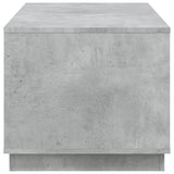 Tavolino Salotto Grigio Cemento 102x50x44 cm Legno truciolato