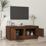 Tavolino Salotto Rovere Marrone 102x50x44 cm Legno truciolato