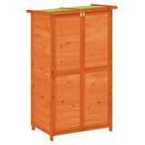 Rimessa da Giardino Marrone 83x57x140 cm Legno Massello di Pino