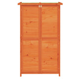 Rimessa da Giardino Marrone 83x57x140 cm Legno Massello di Pino
