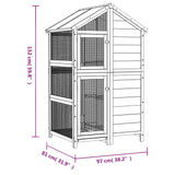 Casetta per Uccelli Moka 97x81x152 cm in Legno Massello di Pino