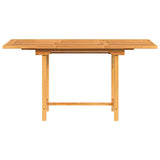 Tavolo Giardino Estensibile 110-160x80x75cm Legno Massello Teak
