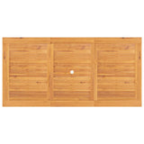 Tavolo Giardino Estensibile 110-160x80x75cm Legno Massello Teak