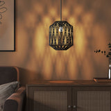 Paralume Nero 23x28 cm Ferro e Carta