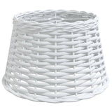 Paralume da Soffitto Bianco 38x23 cm in Vimini