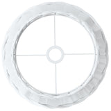Paralume da Soffitto Bianco 38x23 cm in Vimini