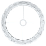 Paralume da Soffitto Bianco 40x26 cm in Vimini