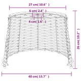Paralume da Soffitto Bianco 40x26 cm in Vimini