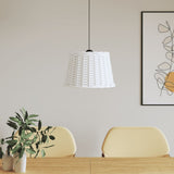 Paralume da Soffitto Bianco 40x26 cm in Vimini