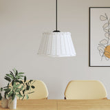 Paralume da Soffitto Bianco 50x30 cm in Vimini