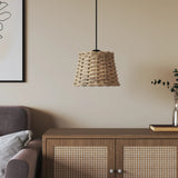 Paralume da Soffitto Marrone 20x15 cm in Vimini