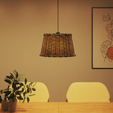 Paralume da Soffitto Marrone 45x28 cm in Vimini