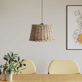 Paralume da Soffitto Marrone 45x28 cm in Vimini