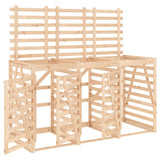 Copribidone Triplo in Legno Massello di Pino