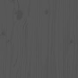 Set da Pranzo per Giardino 5pz Grigio in Legno Massello di Pino