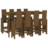 Set Bar da Giardino 9 pz ambra in Legno Massello di Pino