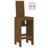 Set Bar da Giardino 9 pz ambra in Legno Massello di Pino