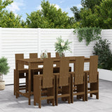 Set Bar da Giardino 9 pz ambra in Legno Massello di Pino