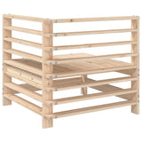 Divano Angolare da Giardino in Legno Massello di Pino