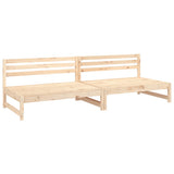 Divani Centrali da Giardino 2pz 120x80cm Legno Massello di Pino