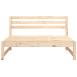 Divani Centrali da Giardino 2pz 120x80cm Legno Massello di Pino