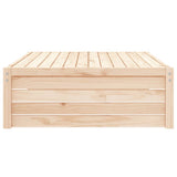 Poggiapiedi da Giardino 120x80 cm in Legno Massello di Pino