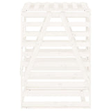 Copribidone Bianco 84x90x128,5 cm in Legno Massello di Pino