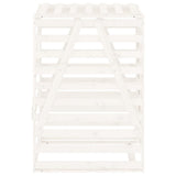Copribidone Bianco 84x90x128,5 cm in Legno Massello di Pino