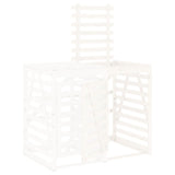 Estensione Copribidone Bianco in Legno Massello di Pino