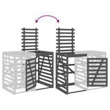 Estensione Copribidone Grigio in Legno Massello di Pino