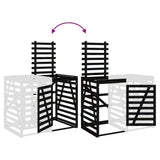 Estensione Copribidone Nero in Legno Massello di Pino