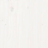 Fioriera Muro 3Ripiani Bianca 60x18,5x110cm Legno Massello Pino