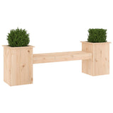 Panchina con Fioriera 184,5x39,5x56,5 cm Legno Massello di Pino