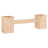 Panchina con Fioriera 184,5x39,5x56,5 cm Legno Massello di Pino